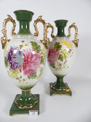 Lot 18 - A pair of early 20th century twin handled...