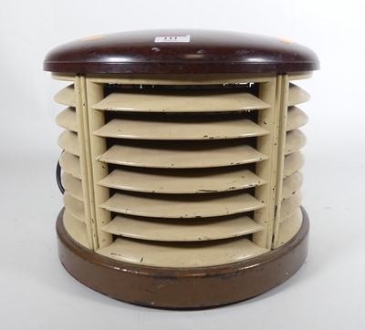 Lot 111 - A 1930's beehive heater, having a bakelite...