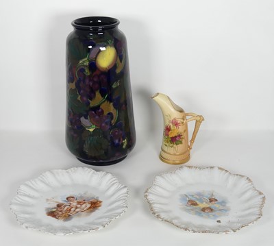 Lot 127 - A Royal Worcester blush jug together with two...