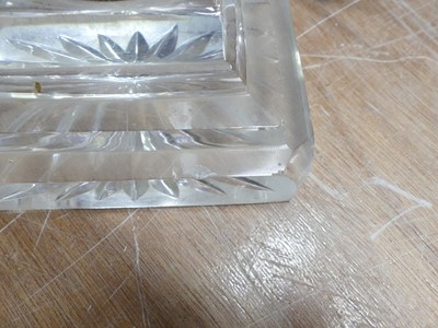 Lot 142 - A 19th century glass lamp base, converted to...