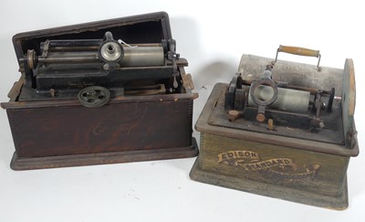 Lot 145 - Two Edison phonograph players