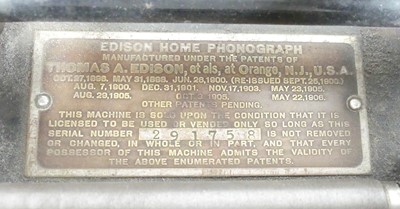 Lot 145 - Two Edison phonograph players