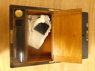 Lot 147 - A 19th century mahogany and brass banded...