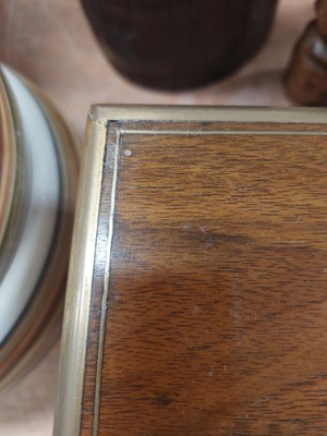 Lot 147 - A 19th century mahogany and brass banded...