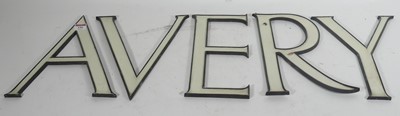 Lot 156 - An early 20th century enamelled letters...