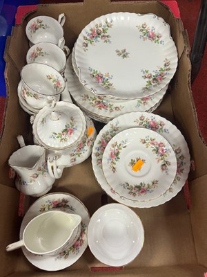 Lot 166 - A Royal Albert 'Moss Rose' teawares, dinner...