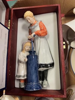 Lot 168 - A box of ceramics to include; Royal Copenhagen...