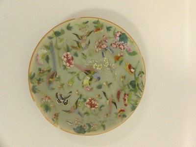 Lot 169 - A box of oriental ceramic wares; celadon and...