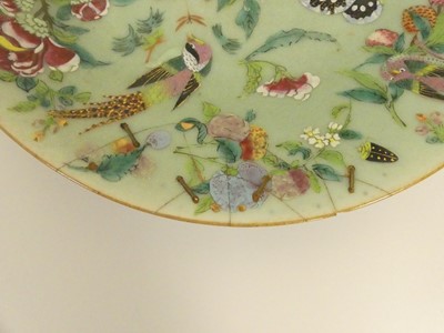 Lot 169 - A box of oriental ceramic wares; celadon and...