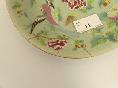 Lot 169 - A box of oriental ceramic wares; celadon and...