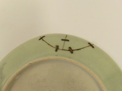 Lot 169 - A box of oriental ceramic wares; celadon and...