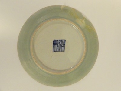 Lot 169 - A box of oriental ceramic wares; celadon and...