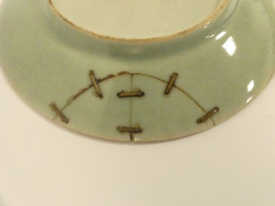 Lot 169 - A box of oriental ceramic wares; celadon and...