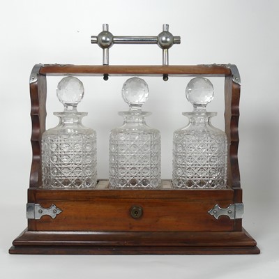 Lot 125 - An Edwardian mahogany and chrome metal mounted...