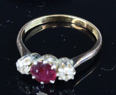 Lot 357 - A Bravingtons 18ct gold and platinum, ruby and...