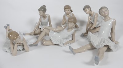 Lot 195 - Six Nao ballerina figures