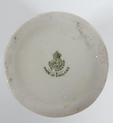 Lot 199 - Three Royal Worcester candle snuffers,...