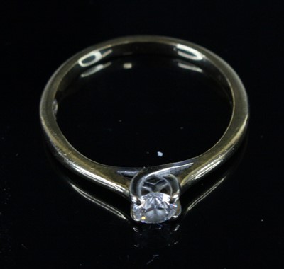 Lot 366 - Leo Diamonds - an 18ct gold diamond solitaire...