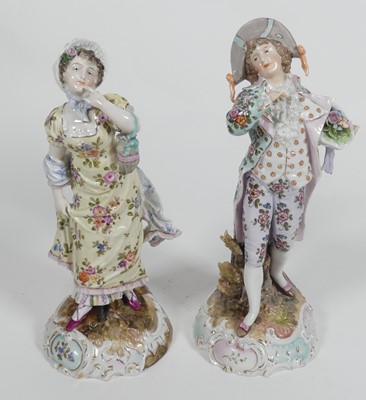 Lot 236 - Two continental porcelain figures