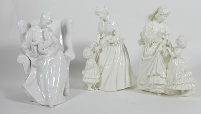 Lot 242 - Three Royal Worcester figural groups -...