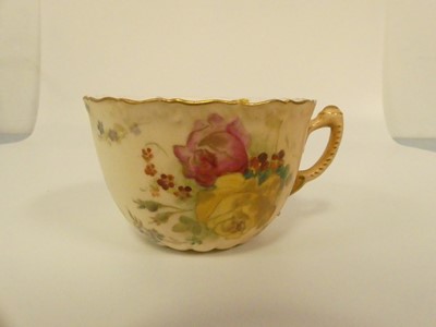 Lot 246 - A collection of Royal Worcester blush ivory...