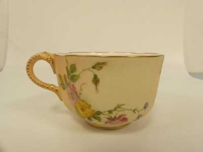 Lot 246 - A collection of Royal Worcester blush ivory...