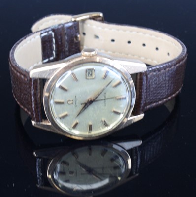 Lot 380 - A gent's Omega gold plated automatic...