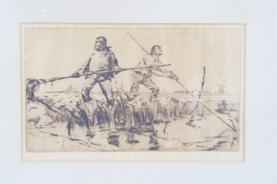 Lot 893 - W.R . Lamb, (20th century), Fishing The...