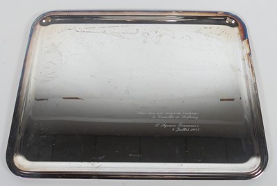 Lot 316 - A Christoffel silver plated tray of...