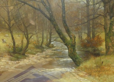 Lot 1025 - W Barr - Springtime, oil on canvas, signed...