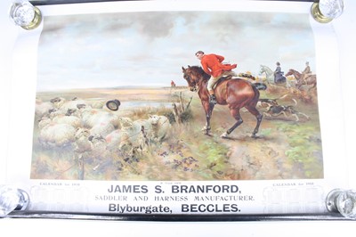 Lot 890 - A 1910 advertising calendar for James S....