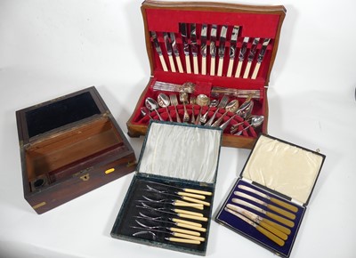 Lot 268 - A Selfridges canteen of cutlery in fitted...