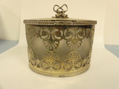 Lot 270 - A silver plated pedestal dish surmounted by a...