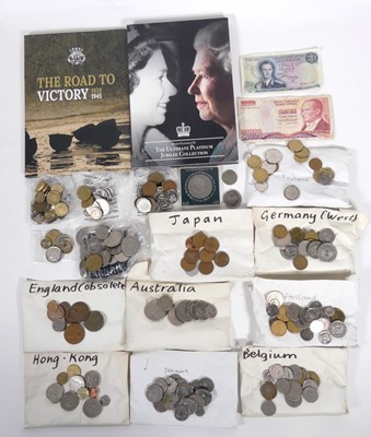 Lot 548 - A collection of coins to include, Jubilee...