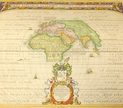 Lot 1029 - World Map - Jansson, J; Orbis Terrarum...