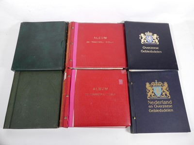 Lot 555 - A collection of six stamp albums, to include...