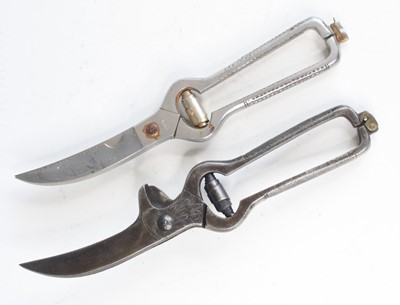 Lot 833 - A pair of 20th century steel game secateurs,...