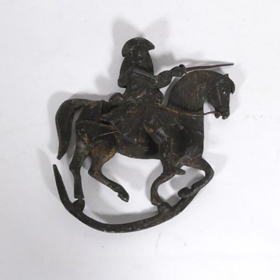 Lot 503 - An antique cast lead wall plaque in the form...