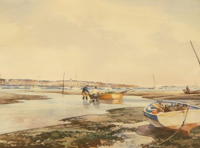 Lot 1052 - Brian Hayes - Low Tide on the estuary,...