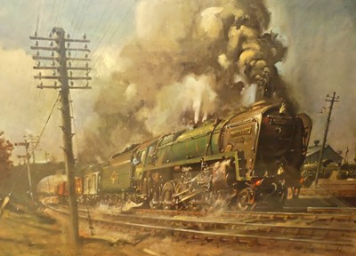 Lot 1074 - Reproduction GWR poster print for the Swindon...