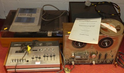 Lot 1075 - Vintage recording equipment  to include Yamaha...