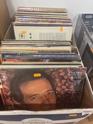 Lot 677 - Two boxes of mixed LPs, to include Neil Sedaka,...