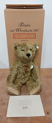 Lot 680 - A Steiff mohair teddy-bear with hot water...