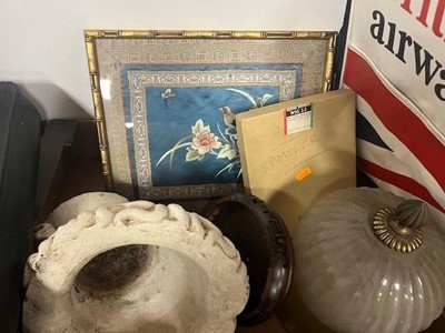 Lot 685 - Two boxes of miscellaneous items, to include...