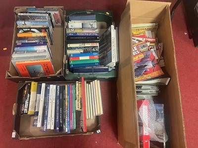 Lot 692 - Four boxes of military related books, mainly...