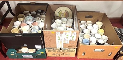 Lot 697 - Five boxes of commemorative china, to include...