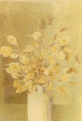 Lot 1113 - Janet Skea - Honesty, watercolour, signed...