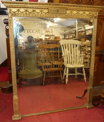 Lot 1136 - A Victorian gilt composition over mantel...