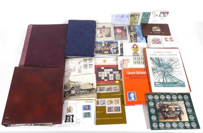 Lot 611 - A box containing postcard albums, Royal Mail...