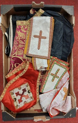 Lot 669 - A collection of religious regalia to include a...